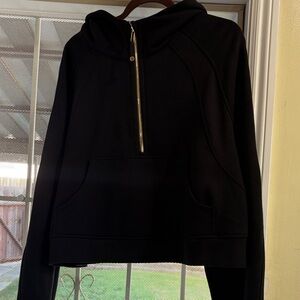 Lululemon Scuba Oversized Half-Zip black/gold Women's Hoodie